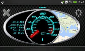 GPS Speedometer in kph and mph