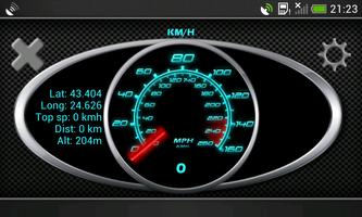 GPS Speedometer in kph and mph