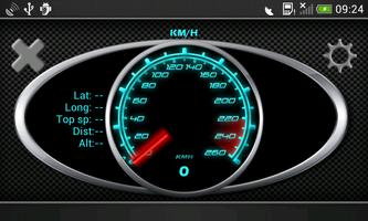 GPS Speedometer in kph and mph