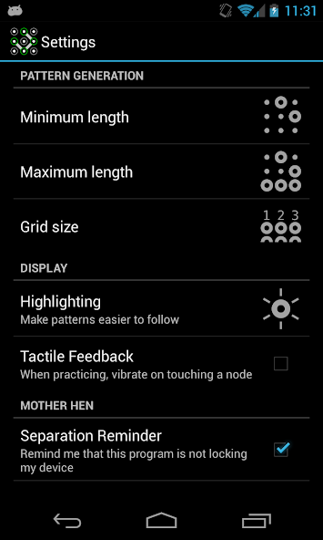 Lock Pattern Generator