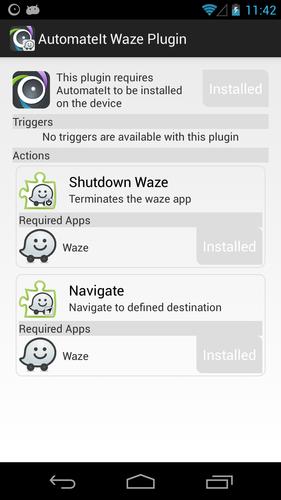 AutomateIt Waze Plugin