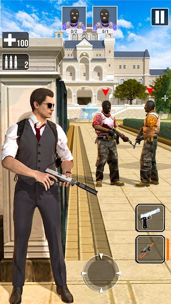 Agent Hitman Gun Shooting Game