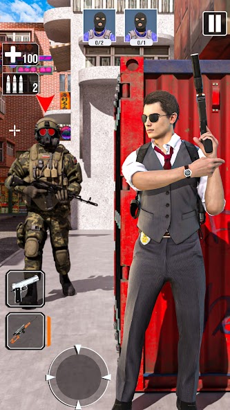 Agent Hitman Gun Shooting Game