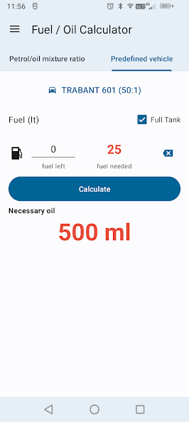 Fuel Oil Mix Calculator