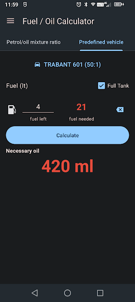 Fuel Oil Mix Calculator