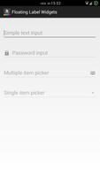 Demo - Floating Label Widgets