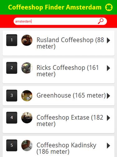 Coffeeshop Finder Amsterdam