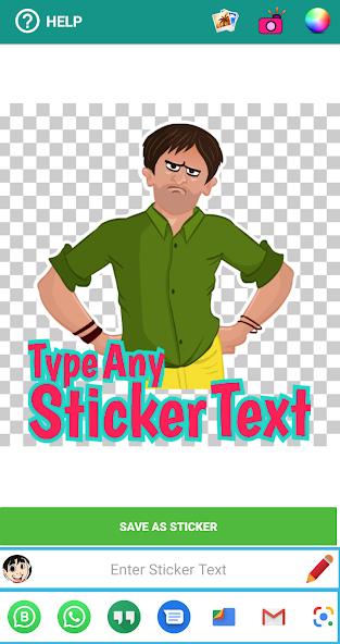 Animated Stickers Maker, Text