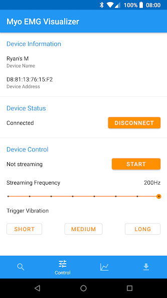 Myo EMG Visualizer