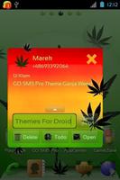 Theme Weed Ganja for GO SMS