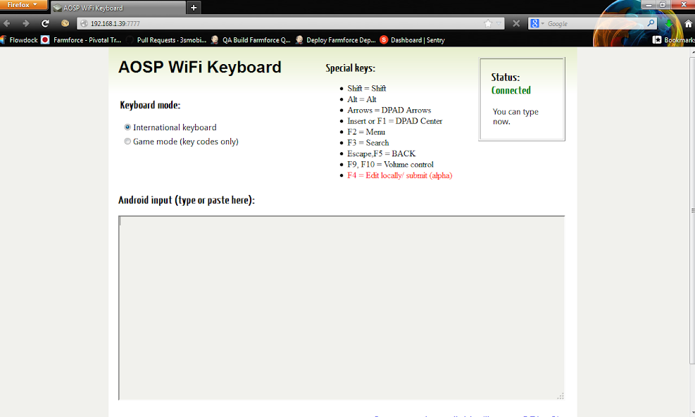 AOSP WiFi Keyboard