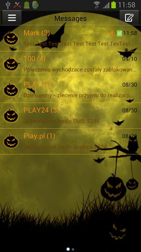 Theme Halloween for GO SMS Pro