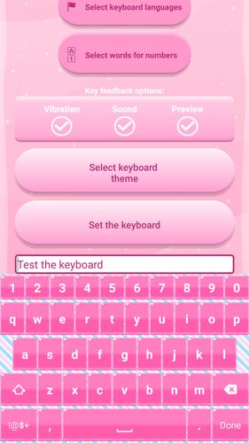 Pink Love Keyboard Themes