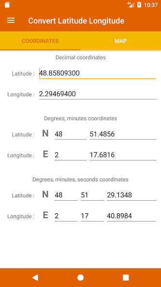 Latitude Longitude Convert