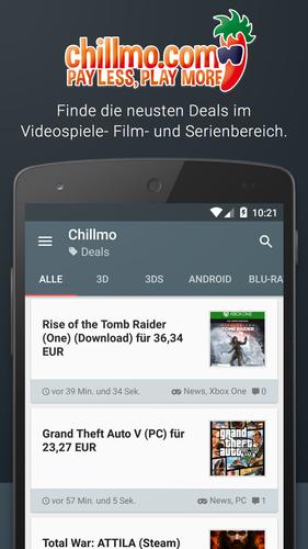 chillmo: Games- & Filmdeals