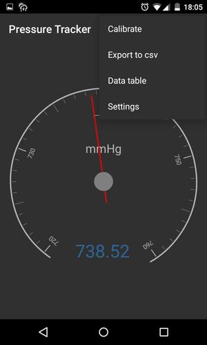 Barometer + pressure tracker