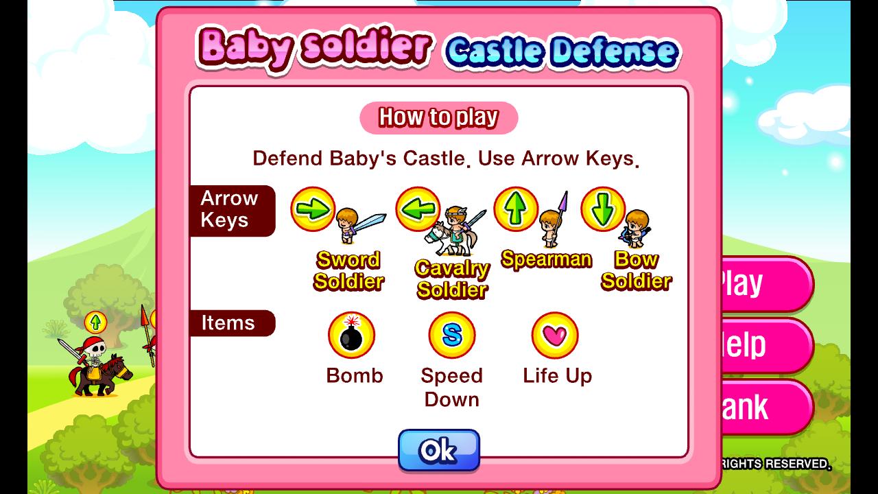 Baby soldier Castle Defense