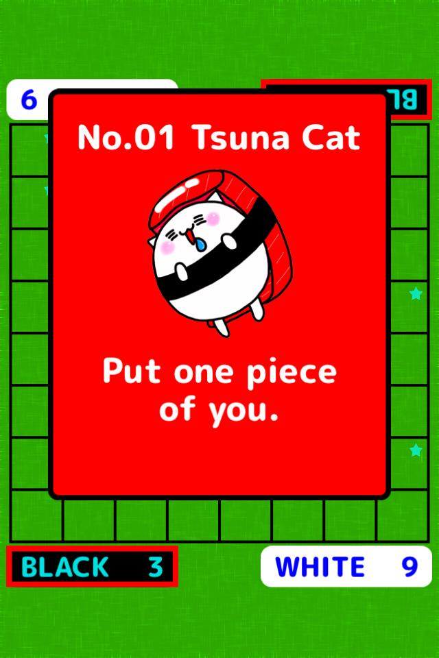 Reversi with Sushi Cat!!