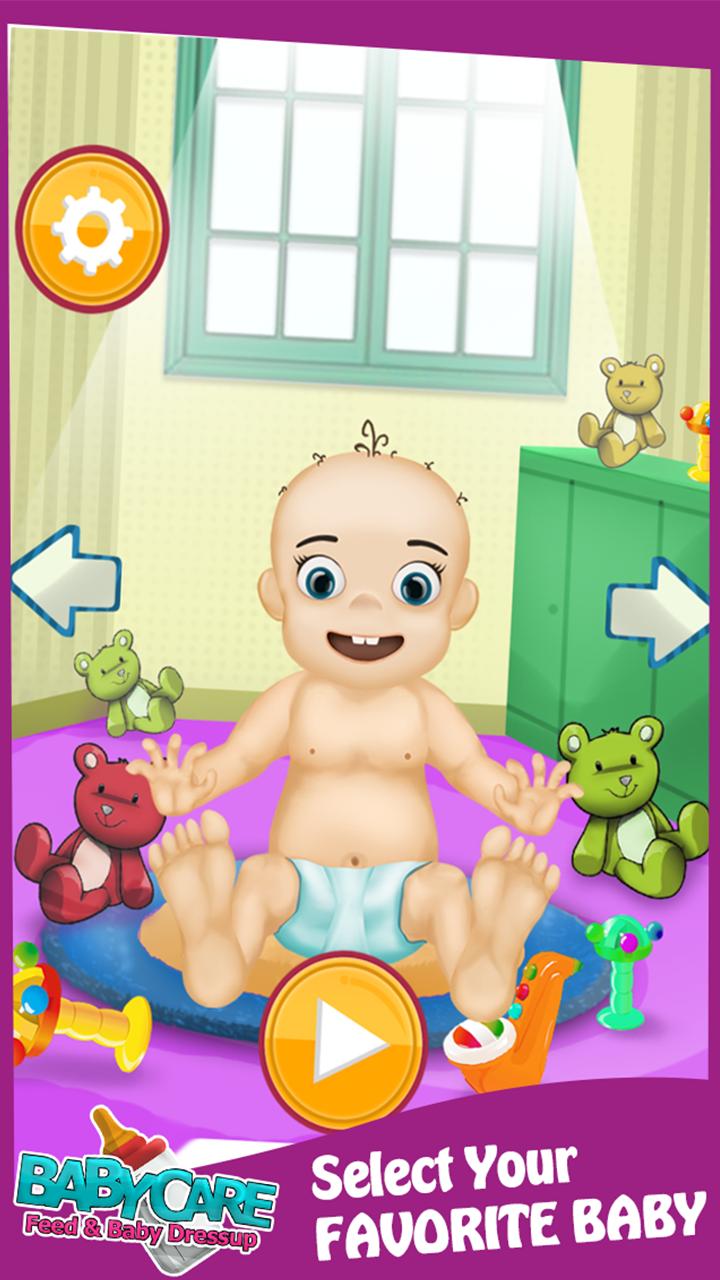 Baby Care, Feed & Baby Dressup