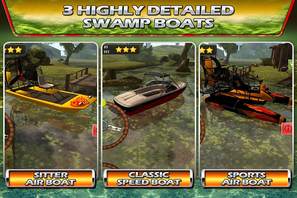 Swamp Boat Parking - 3D Racer