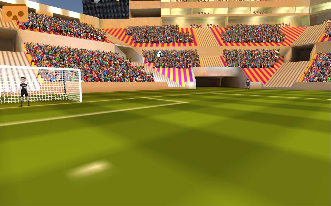 VR Soccer Header for Cardboard