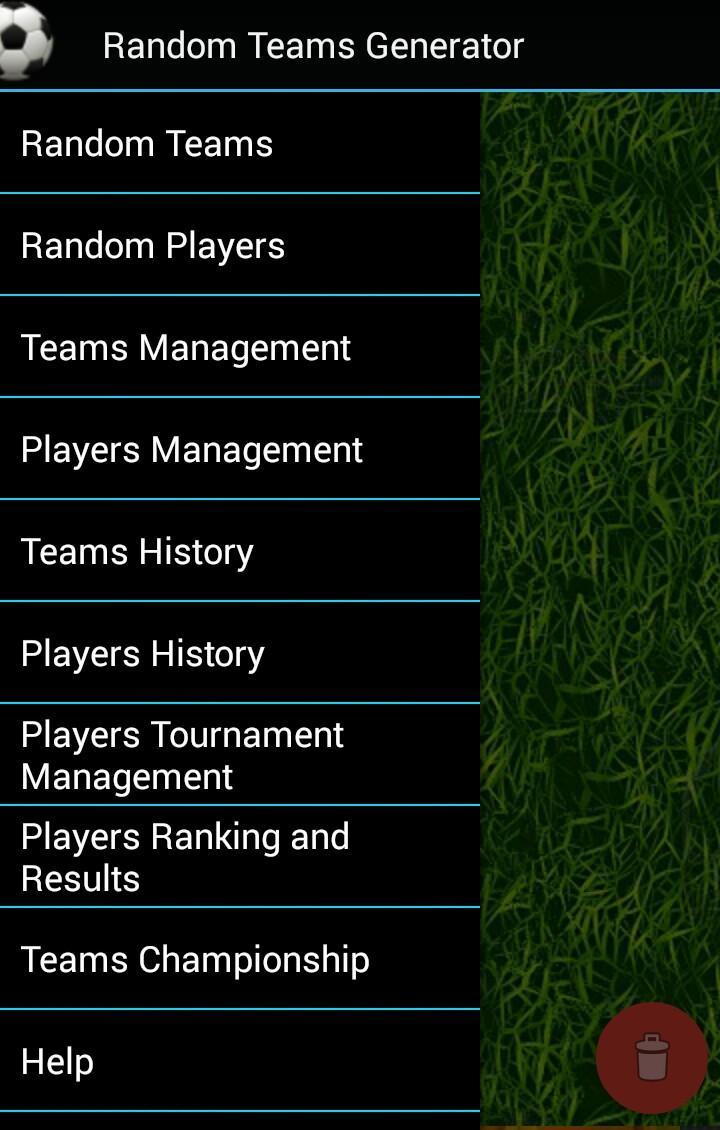 Teams and Tournament Generator