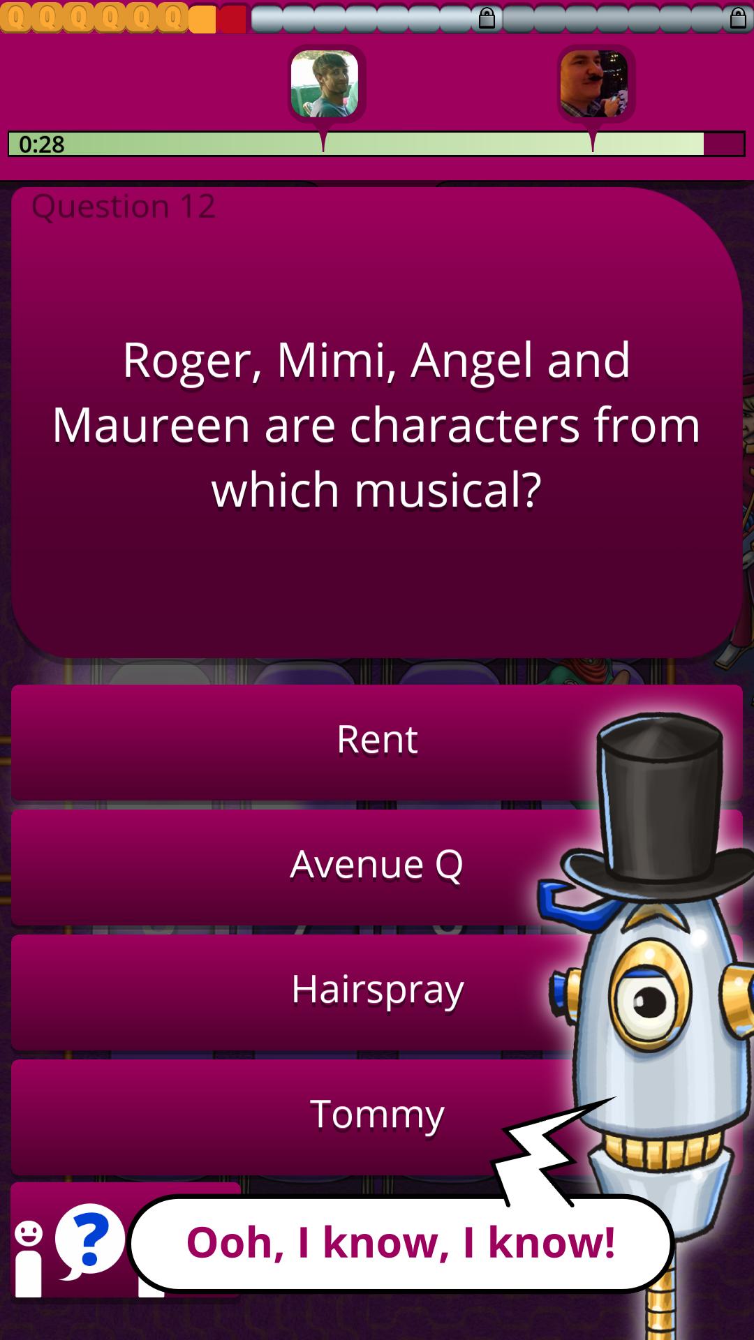 QuizTix Musicals Quiz Broadway Theatre Trivia Game