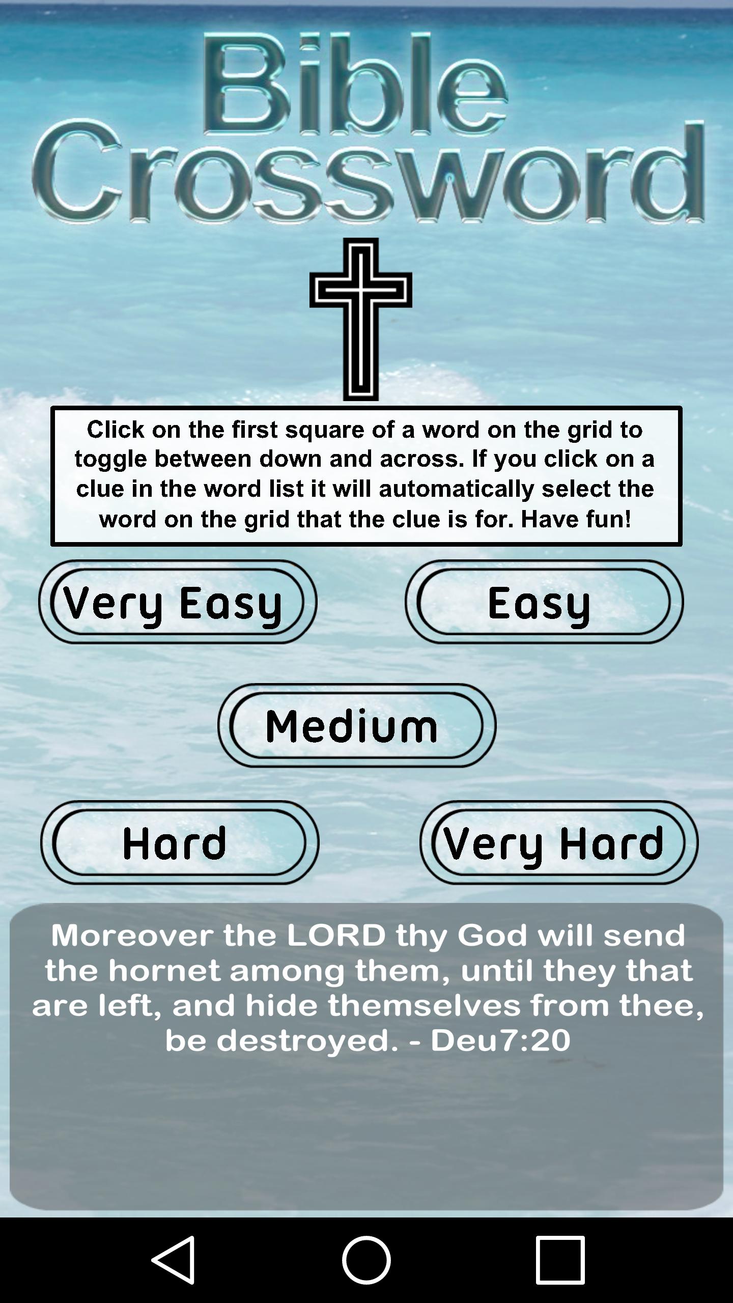 Bible Crossword FREE