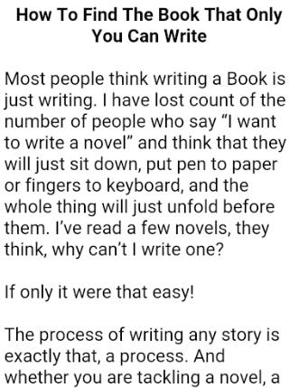 HOW TO WRITE A BOOK