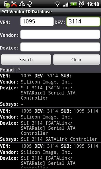 PCI Vendor/Device Database