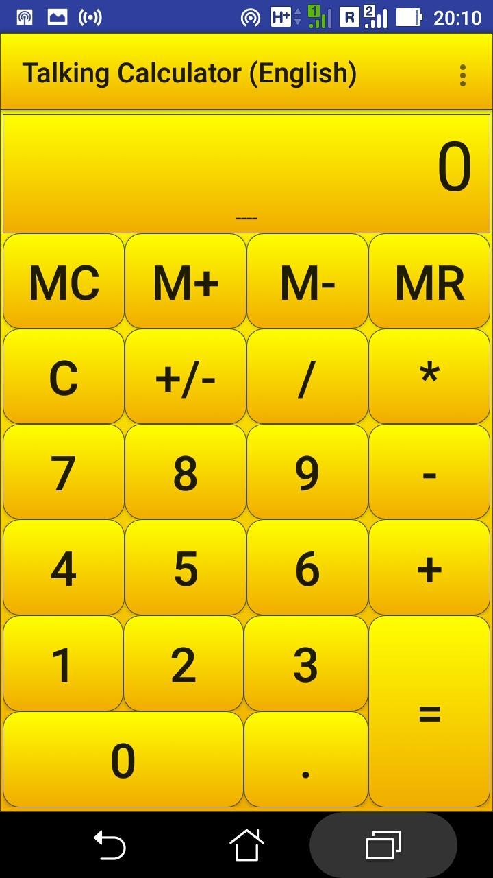 Speaking Calculator