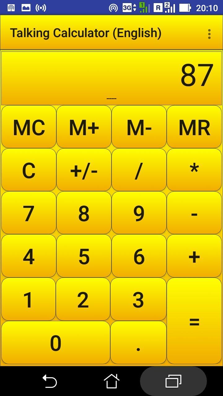 Speaking Calculator