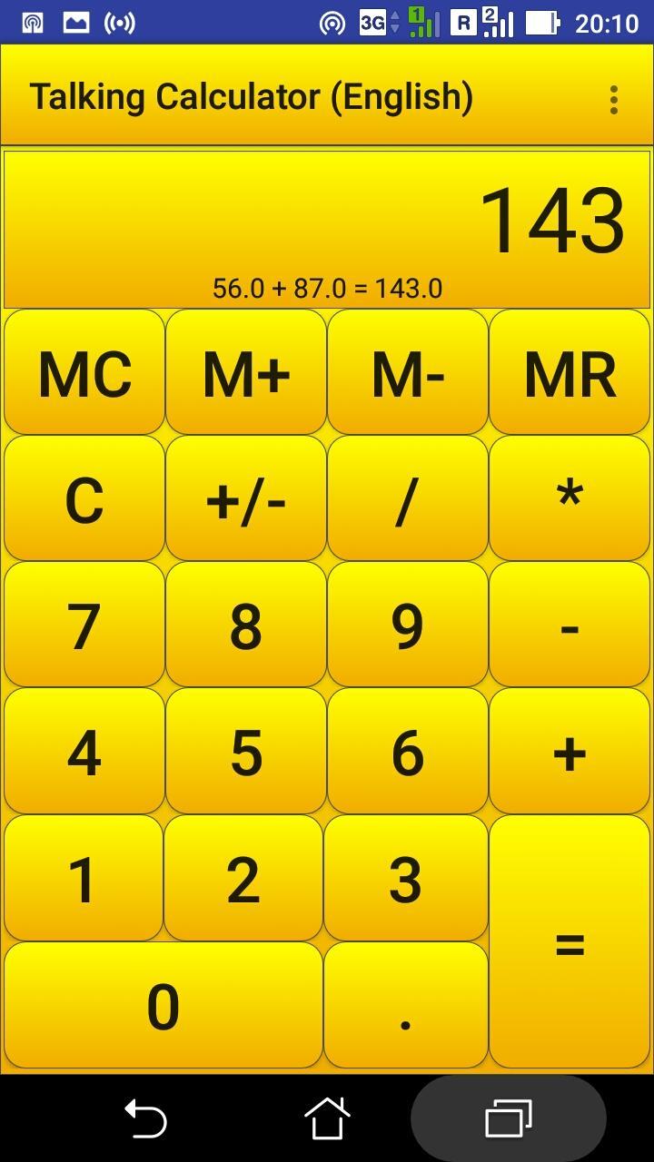 Speaking Calculator