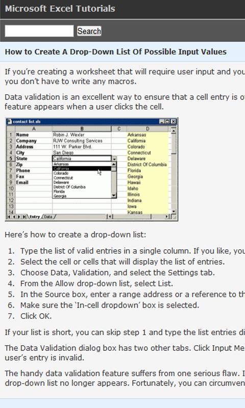 Tutorials for Excel - Free