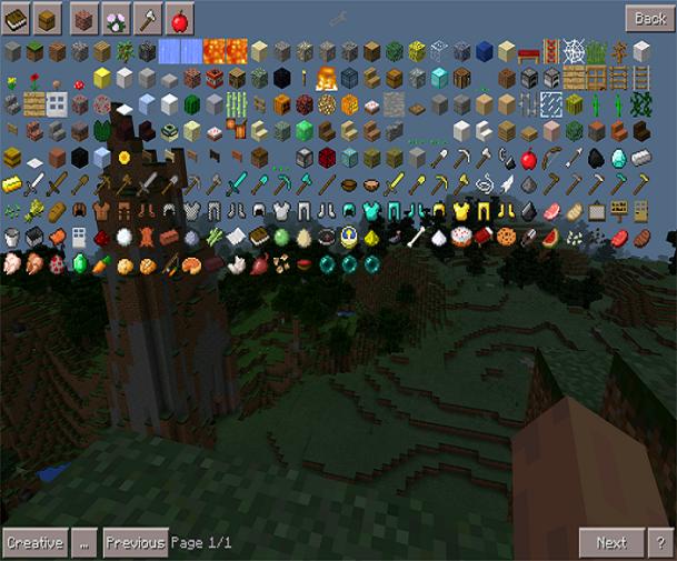 Too Many Items Mod MCPE