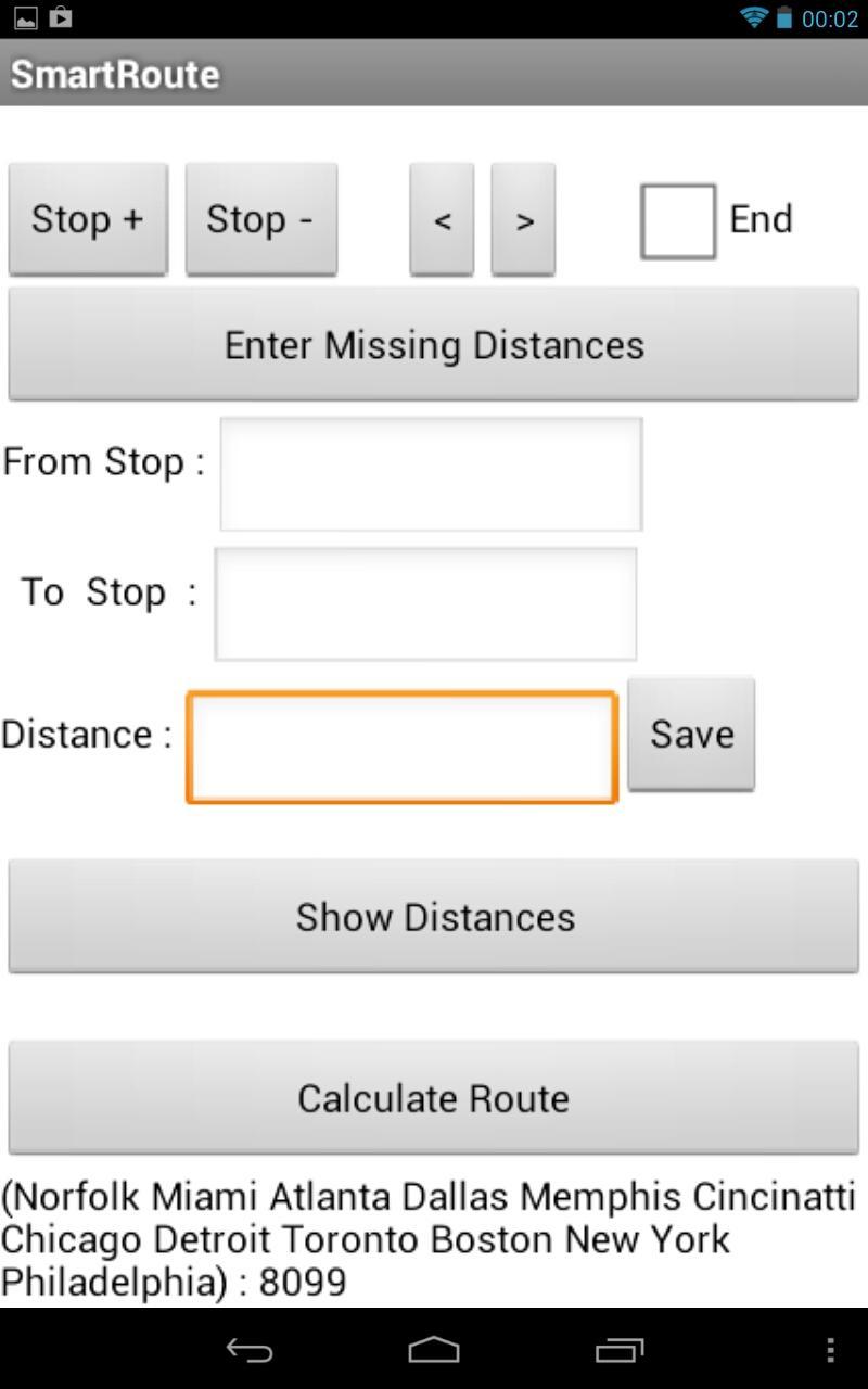 Routeplanner Economic Routes