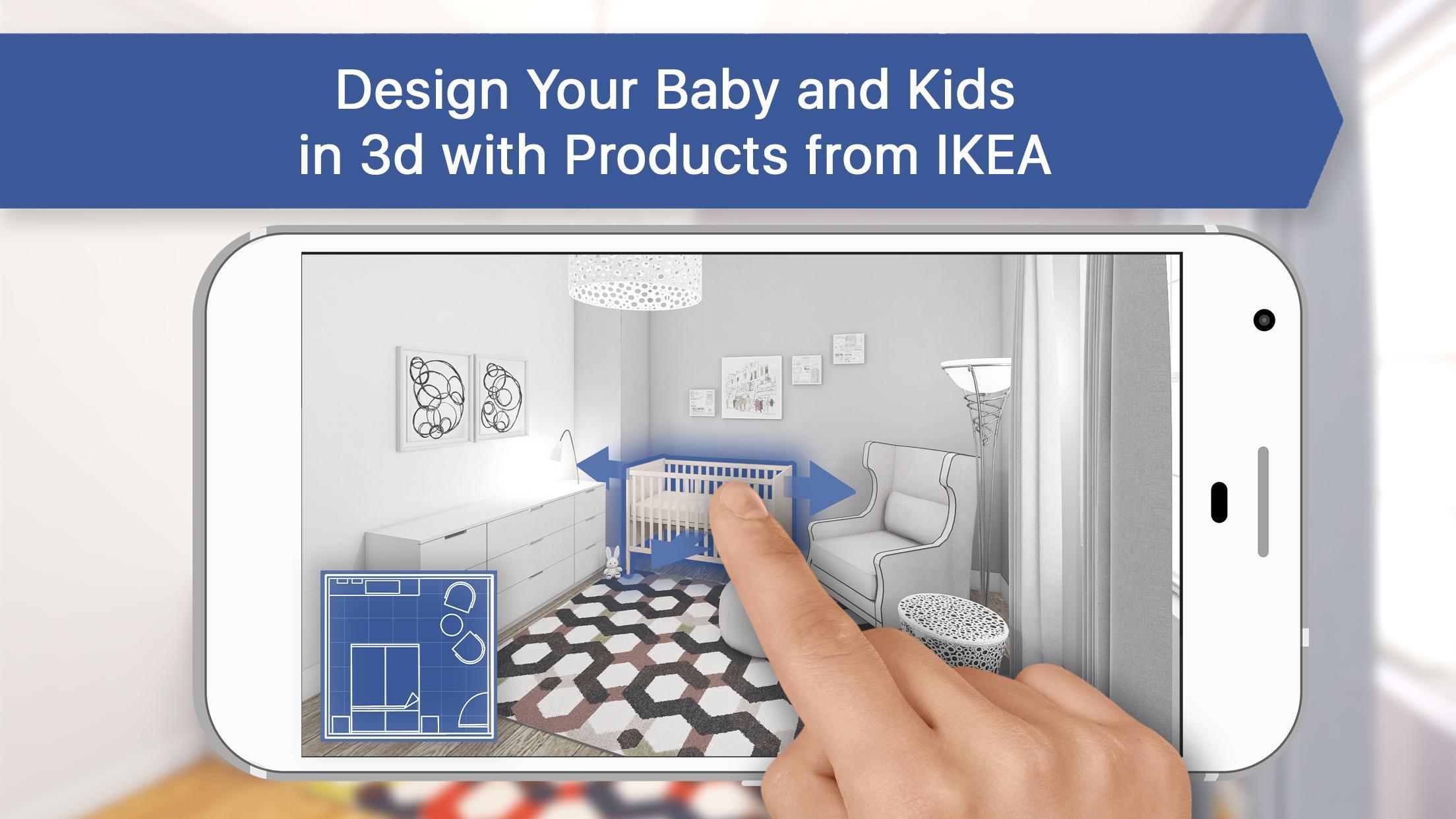 3D Baby & Kids Room for IKEA: Interior Design Plan