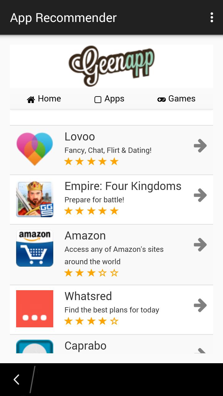 Geenapp Recommender