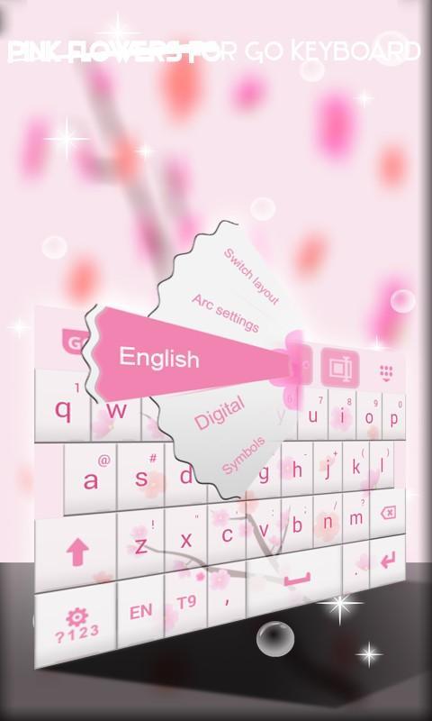 Pink Spring Flowers Keyboard