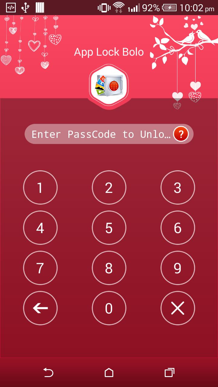 App Lock Bolo : Theme Love