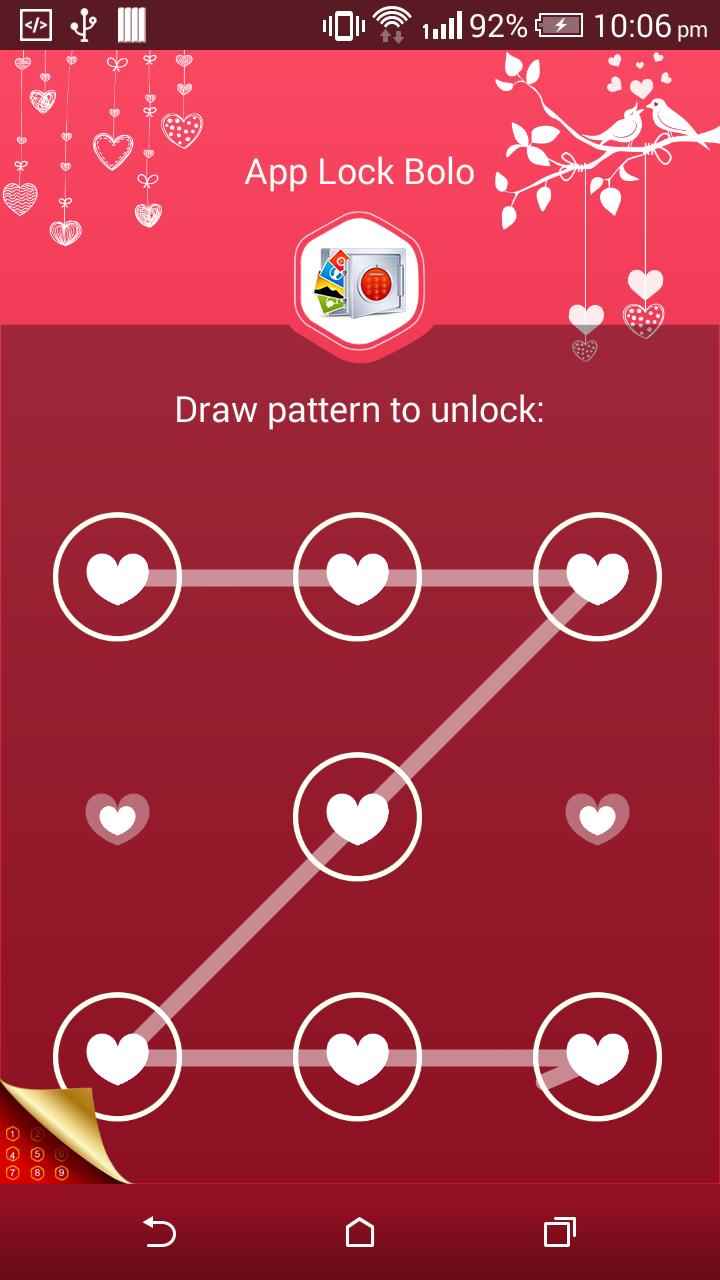 App Lock Bolo : Theme Love