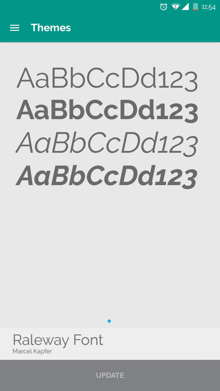 Raleway Font [Cyanogenmod]