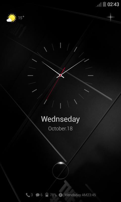 Dark Night Dodol Locker Theme