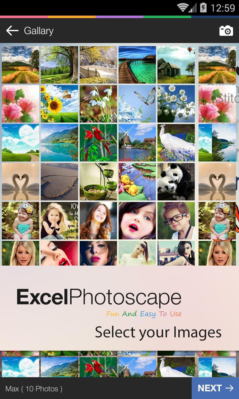 Photoscape by Excel