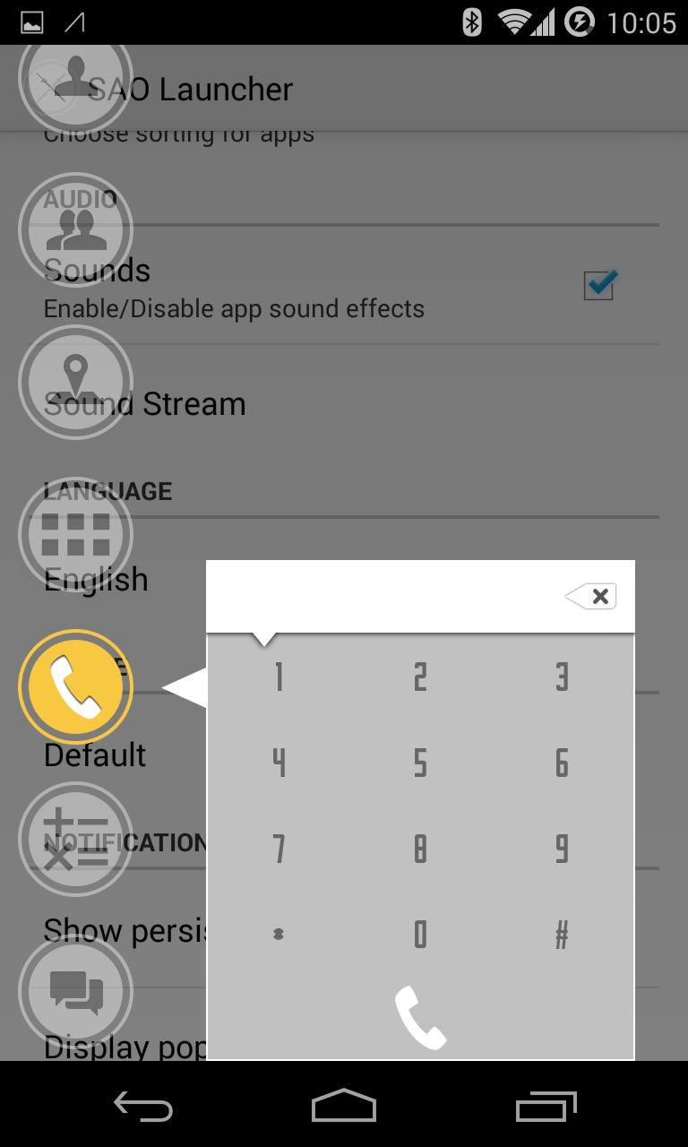 SAO Dialer Extension