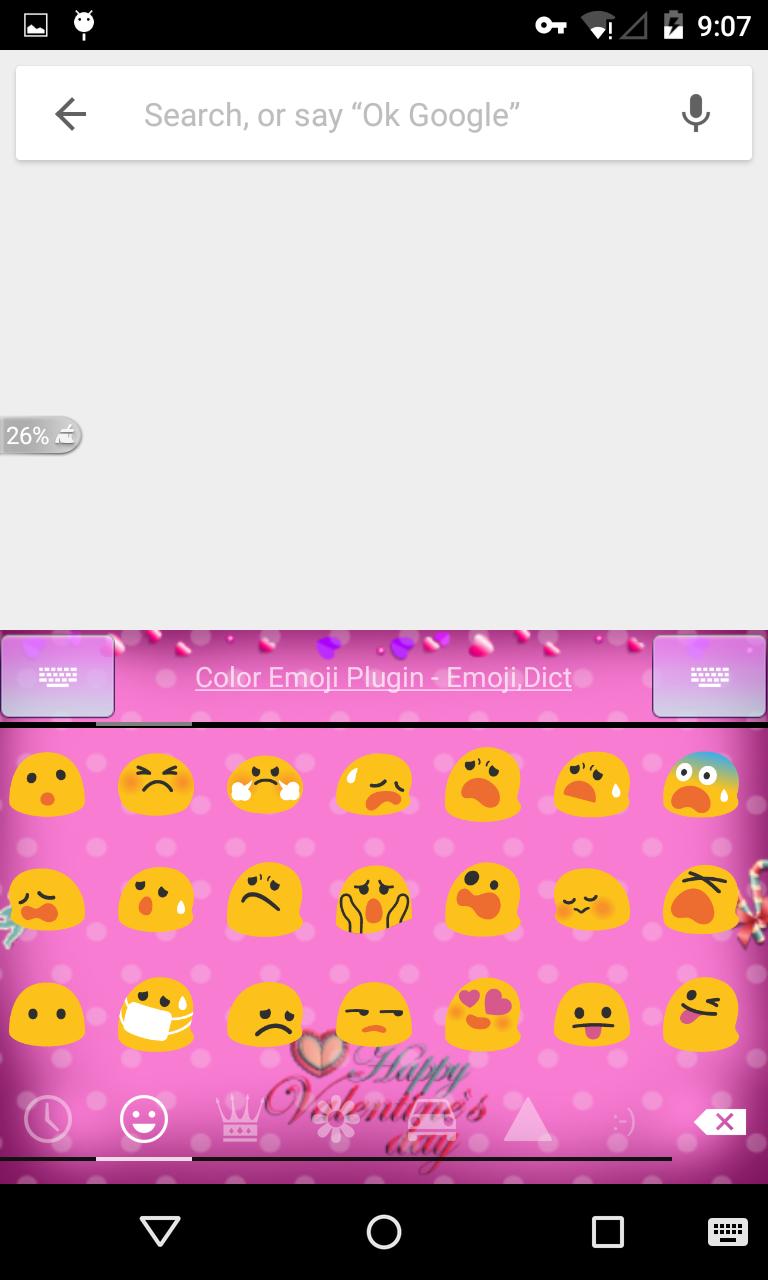 Emoji Keyboard - Lover Pink