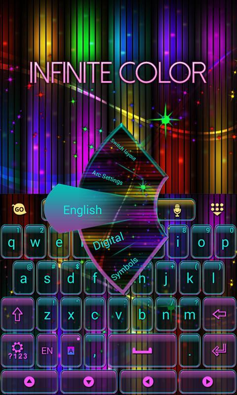 Infinite Color Keyboard Theme