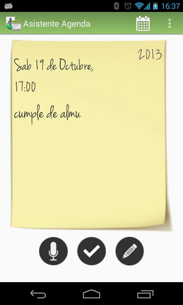 Asistente Agenda