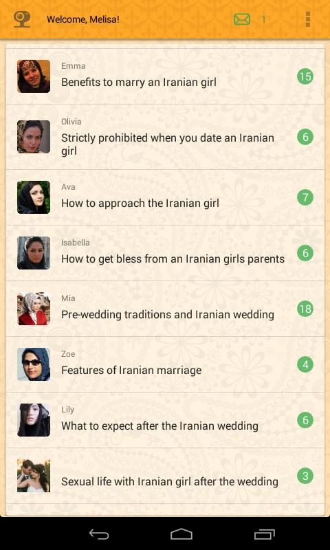 Dating with Iran girls