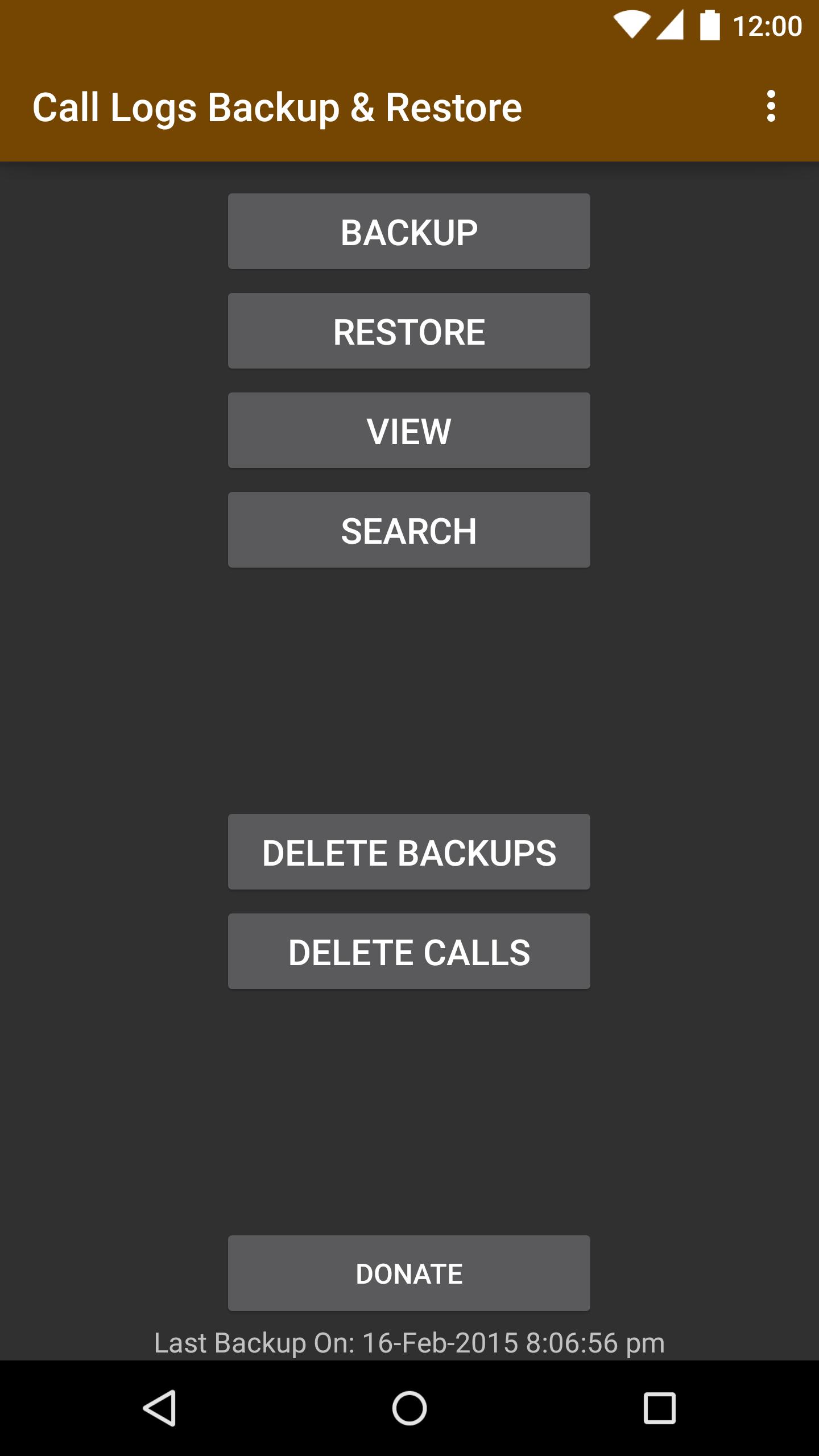 Call Logs Backup & Restore